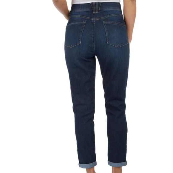 DEMOCRACY Women’s SIZE 2 Skyrise Ankle Skimmer Roll Cuff “Ab” Technology Jeans - Picture 10 of 11